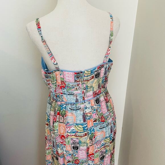 The Good Journey Patterned Maxi Dress NWT Size 10 - Picture 3 of 5